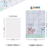 Kuber Industries PET Wallpaper for Walls Kid’s Room|Self-Adhesive, Oilproof, Heat Resistant and Waterproof I DIY Designer Wall Sticker I Set of 2 Rolls, 60cmx300cm (Pack of 5)